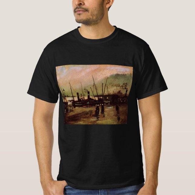 De Ruijterkade i Amsterdam av Vincent van Gogh T Shirt (Framsida)