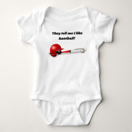 De säger att jag gillar Baseball Baby Bodykostym T Shirt