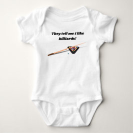 De säger att jag gillar Billiards Baby Bodykostym T Shirt