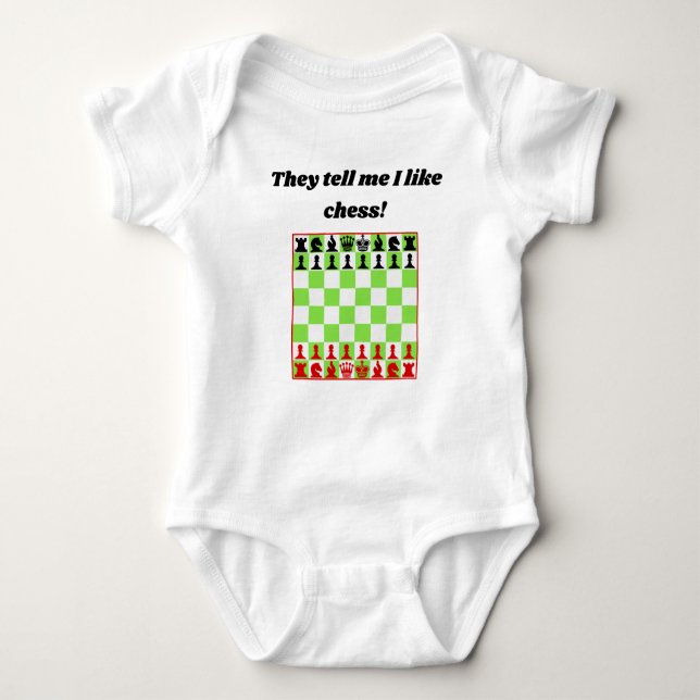 De säger att jag gillar Chess Baby Bodykostym T Shirt (Framsida)