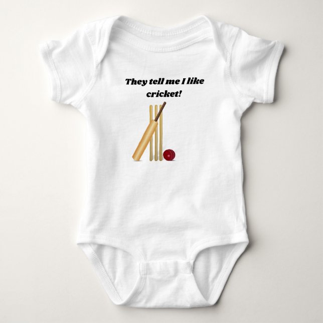 De säger att jag gillar Cricket T Shirt (Framsida)