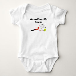 De säger att jag gillar tennis Baby Bodykostym T Shirt
