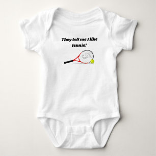 De säger att jag gillar tennis Baby Bodykostym T Shirt