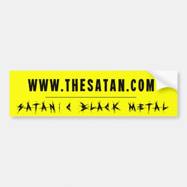 De Satan rekorden - TSR-bildekal 3 Bildekal (Framsidan)