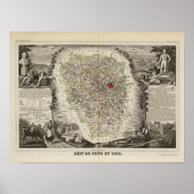 De Seine och Oise Poster (Framsidan)