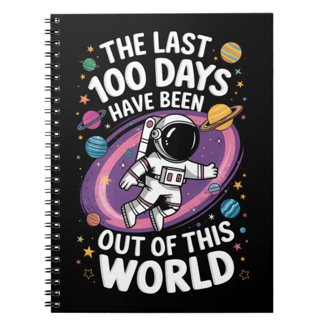 De senaste 100 dagarna har varit utom denna värld anteckningsbok (Framsidan)