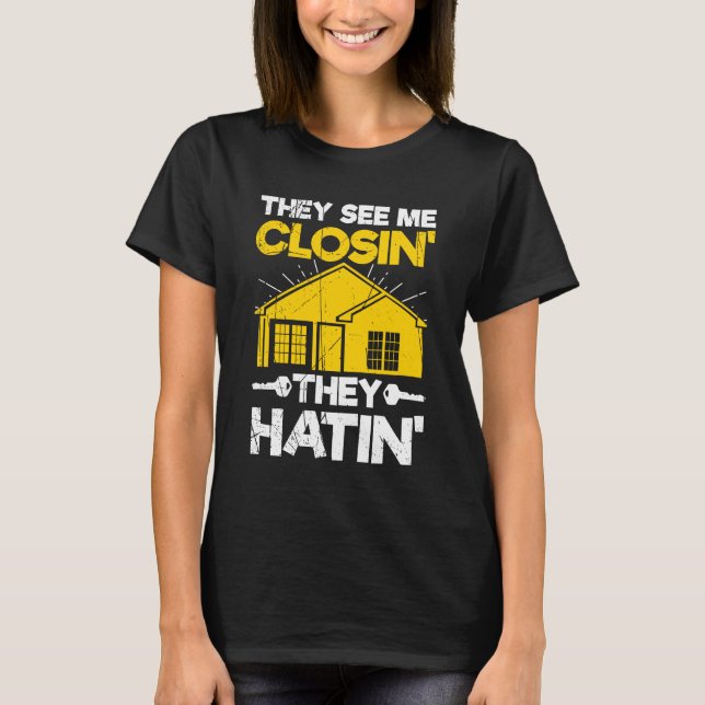 De ser att jag stänger dem... t shirt (Framsida)