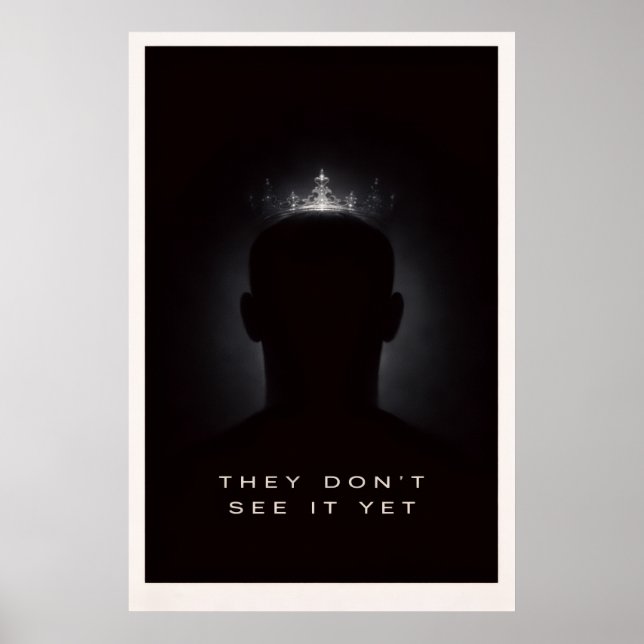 De ser det inte än - Motiverande Tyst Kraft Poster (Framsidan)