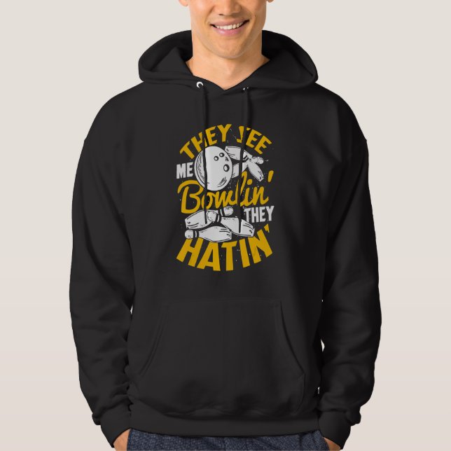 De ser mig Bowlin... Hoodie (Framsida)