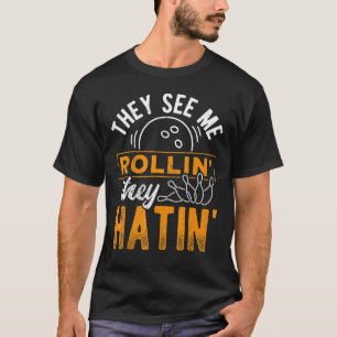 De ser mig Bowlin och Hatin Bowling Gutter Pin T Shirt