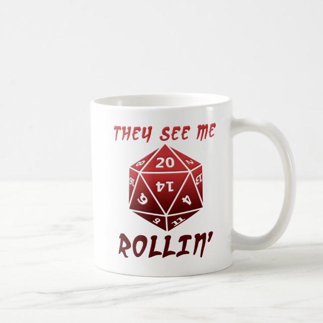 De ser mig Rollin den roliga muggen Kaffemugg (Höger)