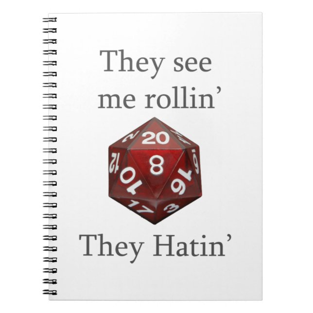 De ser mig rollinen utrusta anteckningsbok med spiral (Framsidan)