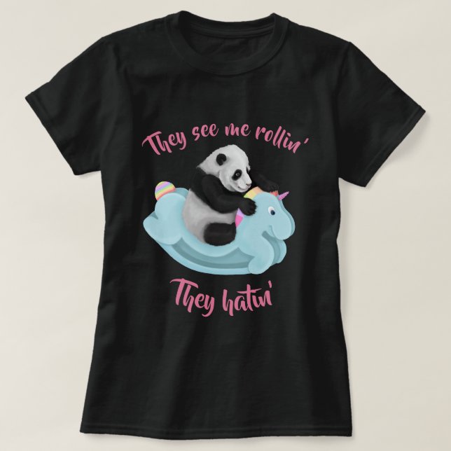 De ser mig rulla, de hatin. t shirt (Design framsida)