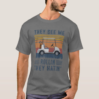 De ser mig rulla Golf Cart T Shirt
