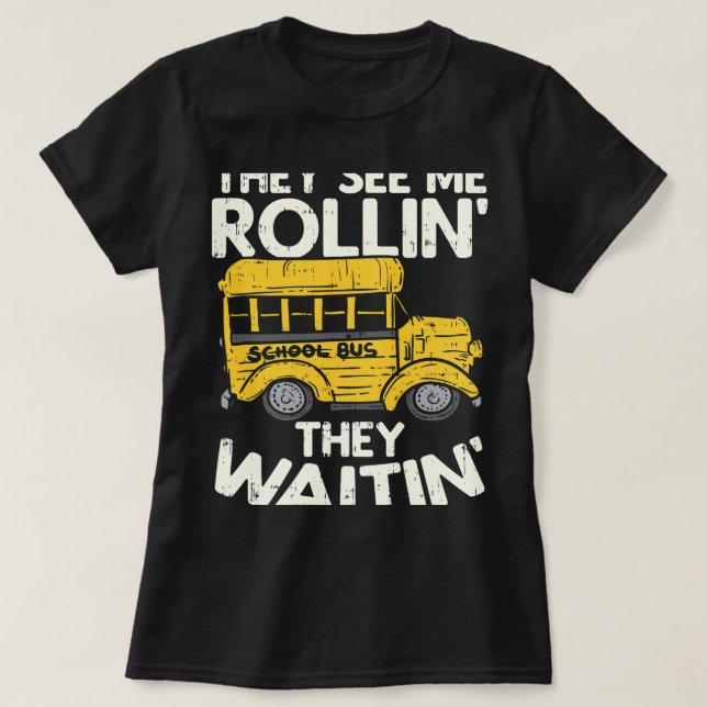 De ser mig rulla in i Buss T Shirt (Design framsida)