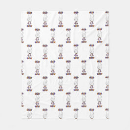 De ser mig rulla in och väntar på Retro Ghost. Fleecefilt