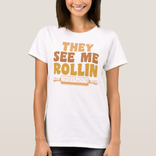 De ser mig rulla in. t shirt