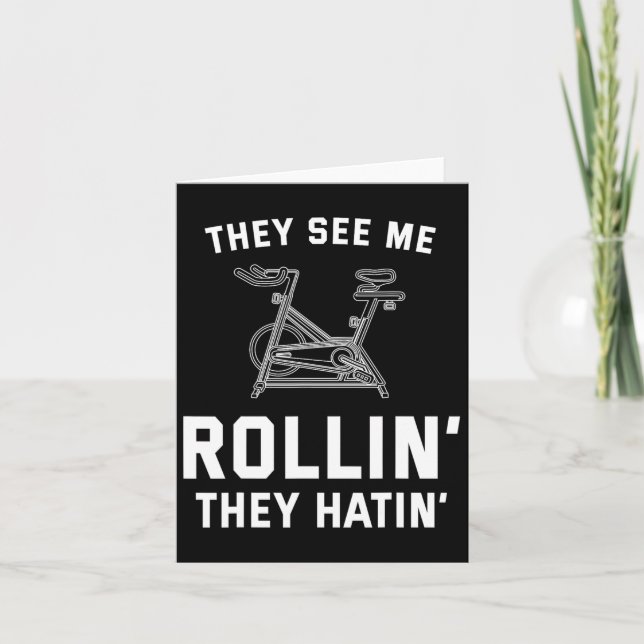 De ser mig rullin.. De Hatin Spin Cl Funny Spinni Kort (Framsida)
