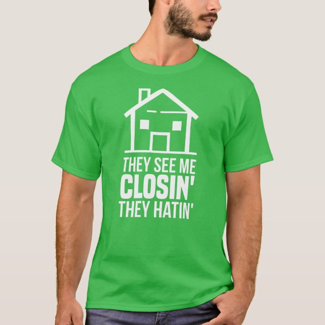 De ser mig stänga Gods Agent-gag T Shirt (Framsida)
