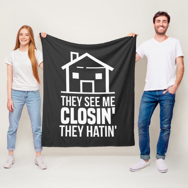 De ser mig stänga Realtor Gods Agent Fleecefilt (På plats)