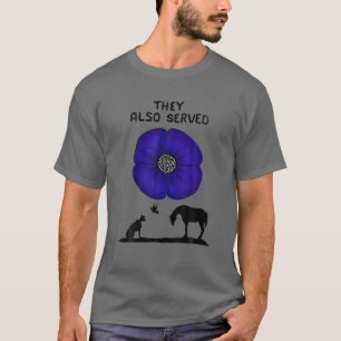 De serverade också Lila Poppy Animal Lover T Shirt