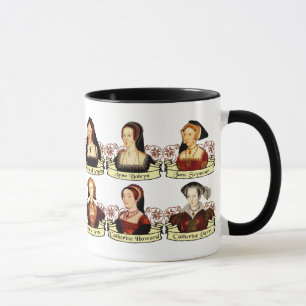 De sex fruarna av den Henry VIII klassikern Mugg