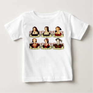 De sex fruarna av den Henry VIII klassikern Tee