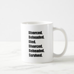 De sex fruarna av Henry VIII Kaffemugg