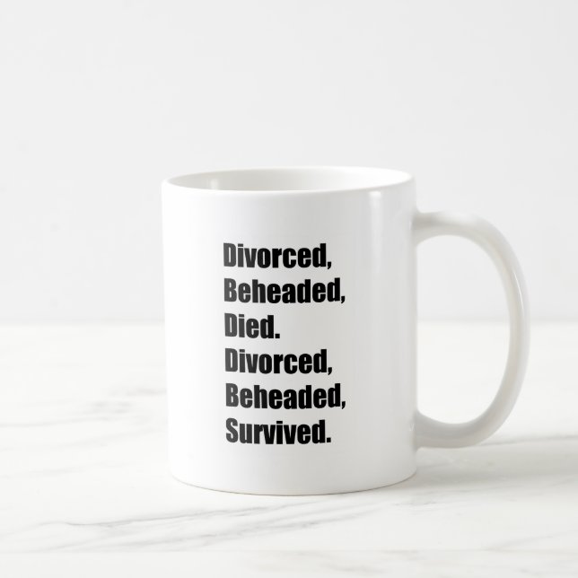 De sex fruarna av Henry VIII Kaffemugg (Höger)