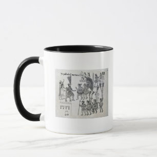 De sist Aztec kejsareCuauhtemoc kapitulationerna Mugg