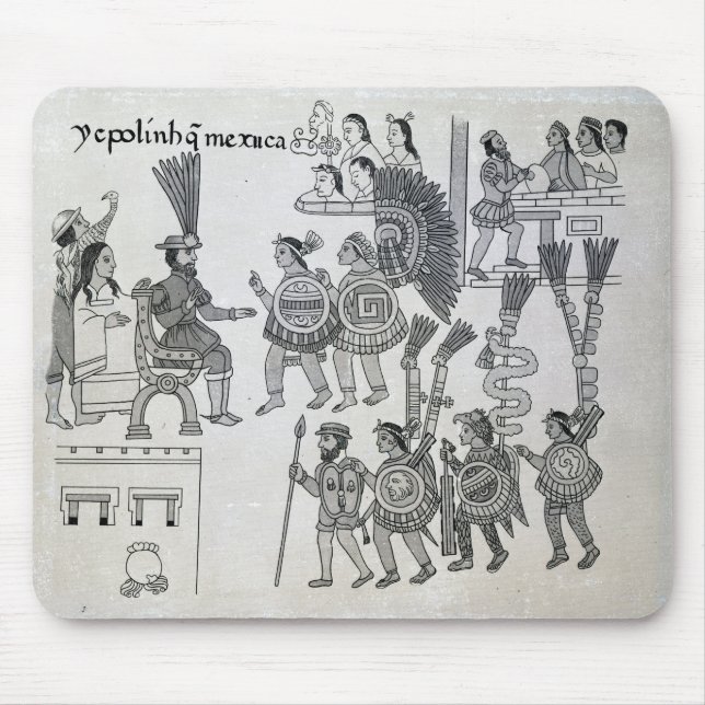 De sist Aztec kejsareCuauhtemoc kapitulationerna Musmatta (Framsidan)