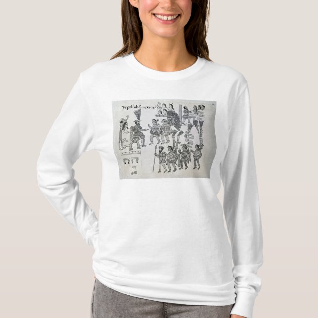 De sist Aztec kejsareCuauhtemoc kapitulationerna Tee Shirt (Framsida)