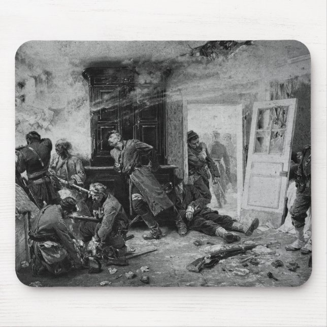 De sist kassetterna på Balan nära Sedan, 1870 Musmatta (Framsidan)