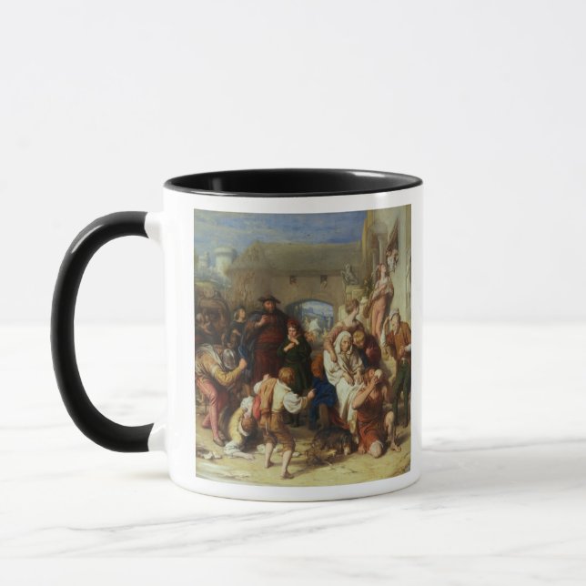 De sju åldrarna av manen, 1835-8 (olja) mugg (Vänster)
