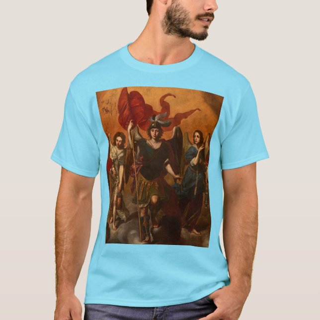 De sju ärkeänglarna av Massimo Stanzione T Shirt (Framsida)