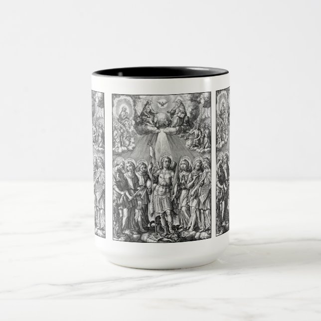 De sju ärkeänglarna (M 034; Gravyr) Mugg (Center)