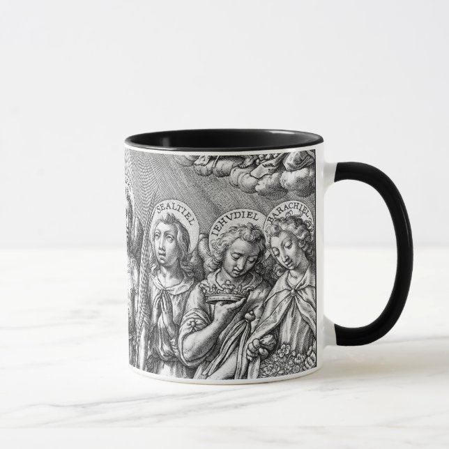 De sju ärkeänglarna (M 034; Gravyr) Mugg (Höger)