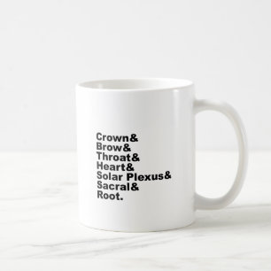 De sju chakran inom hinduismen och hinduiska ritua kaffemugg