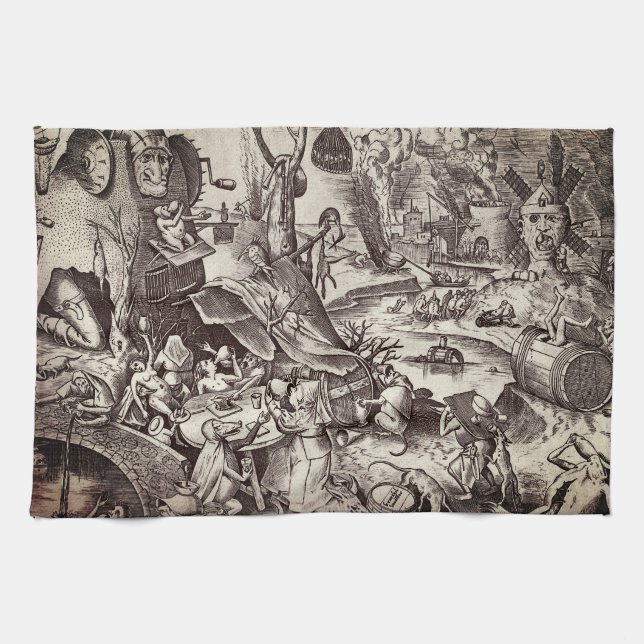 De sju dödliga sins - Gluttony Kökshandduk (Horisontell)