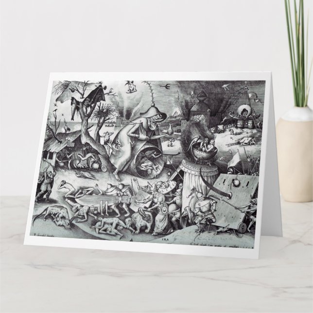 De sju dödsåren, Pieter Bruegel Kort (Framsida)