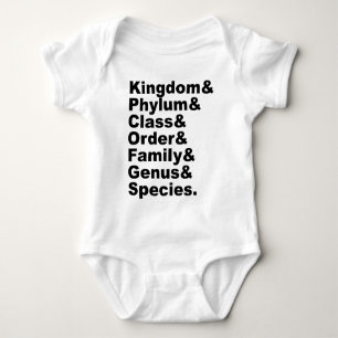 De sju kategorierna av biologisk taxonomi tee shirt