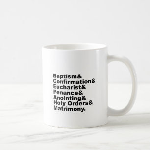 De sju offren för kristendomen och katolicismen kaffemugg