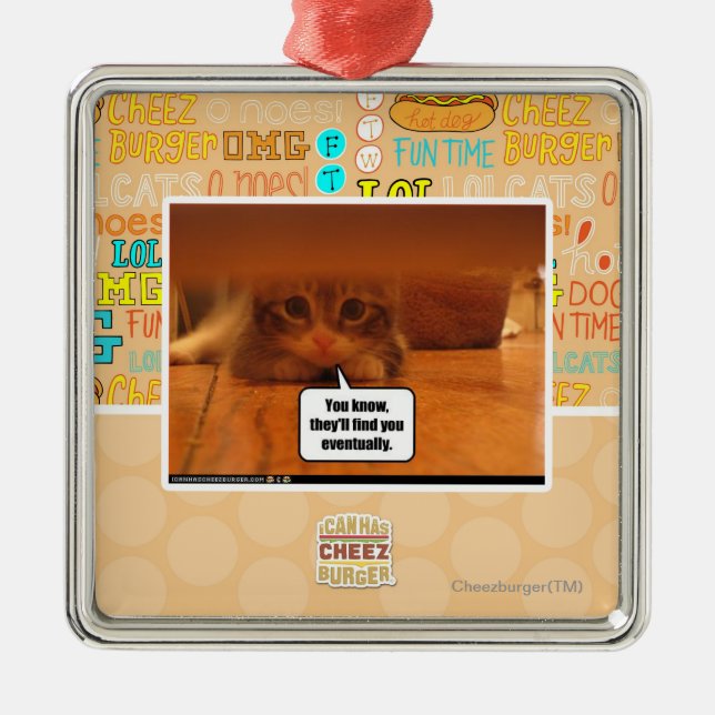 De ska fynd dig julgransprydnad metall (Framsidan)