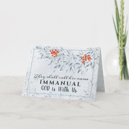 De ska kalla Hans namn Immanuel, jul Kort