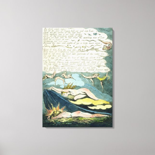 "De skuggade vinden vaknar...", tallrik 5 från "Eu Canvastryck (Framsida)