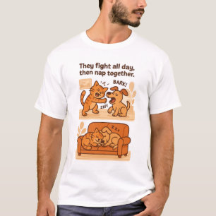 De slåss hela dagen och går ihop.. t shirt