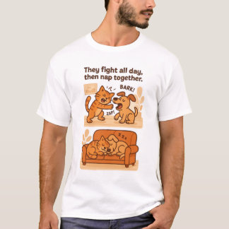 De slåss hela dagen och går ihop.. t shirt