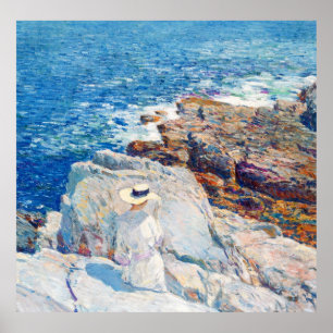 De södra avsatsarna, Appledore av Childe Hassam Poster