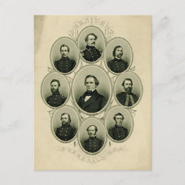 De södra ledarna för Krig Vykort