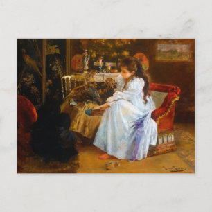 De soirée by Romà Ribera (1894) Vykort
